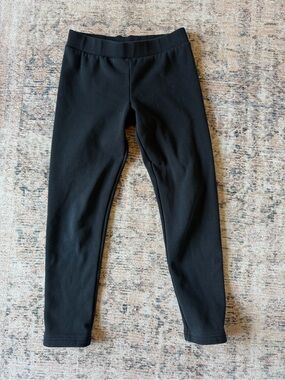 Old Navy Black Girls' Stretch Leggings Cozy Lined